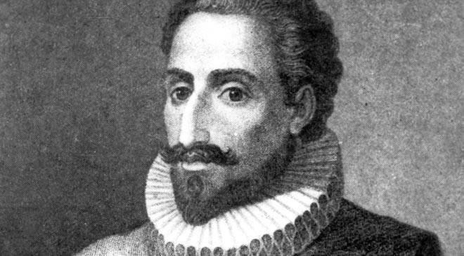 Chân dung Miguel de Cervantes, tác giả cuốn tiểu thuyết Đôn Ki-hô-tê bất hủ, một biểu tượng văn hóa toàn cầu.