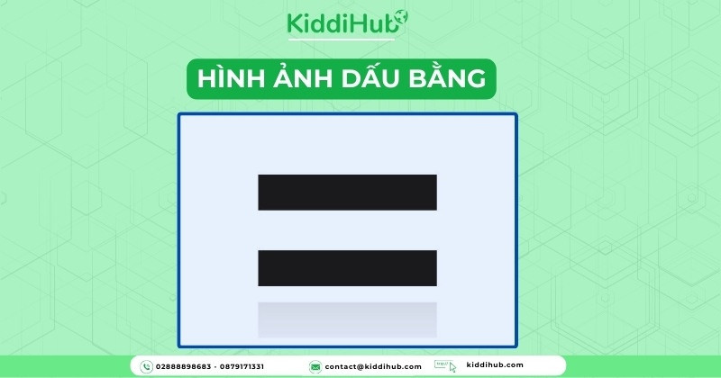 Hình ảnh dấu bằng thể hiện sự cân bằng và tương đương
