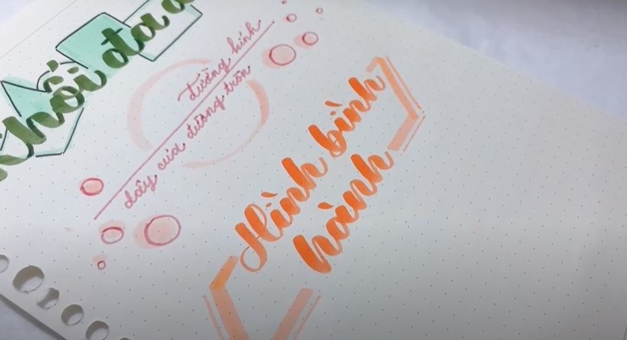 Hình ảnh trang trí tiêu đề Hình Bình Hành với khung nền là hình bình hành trực quan