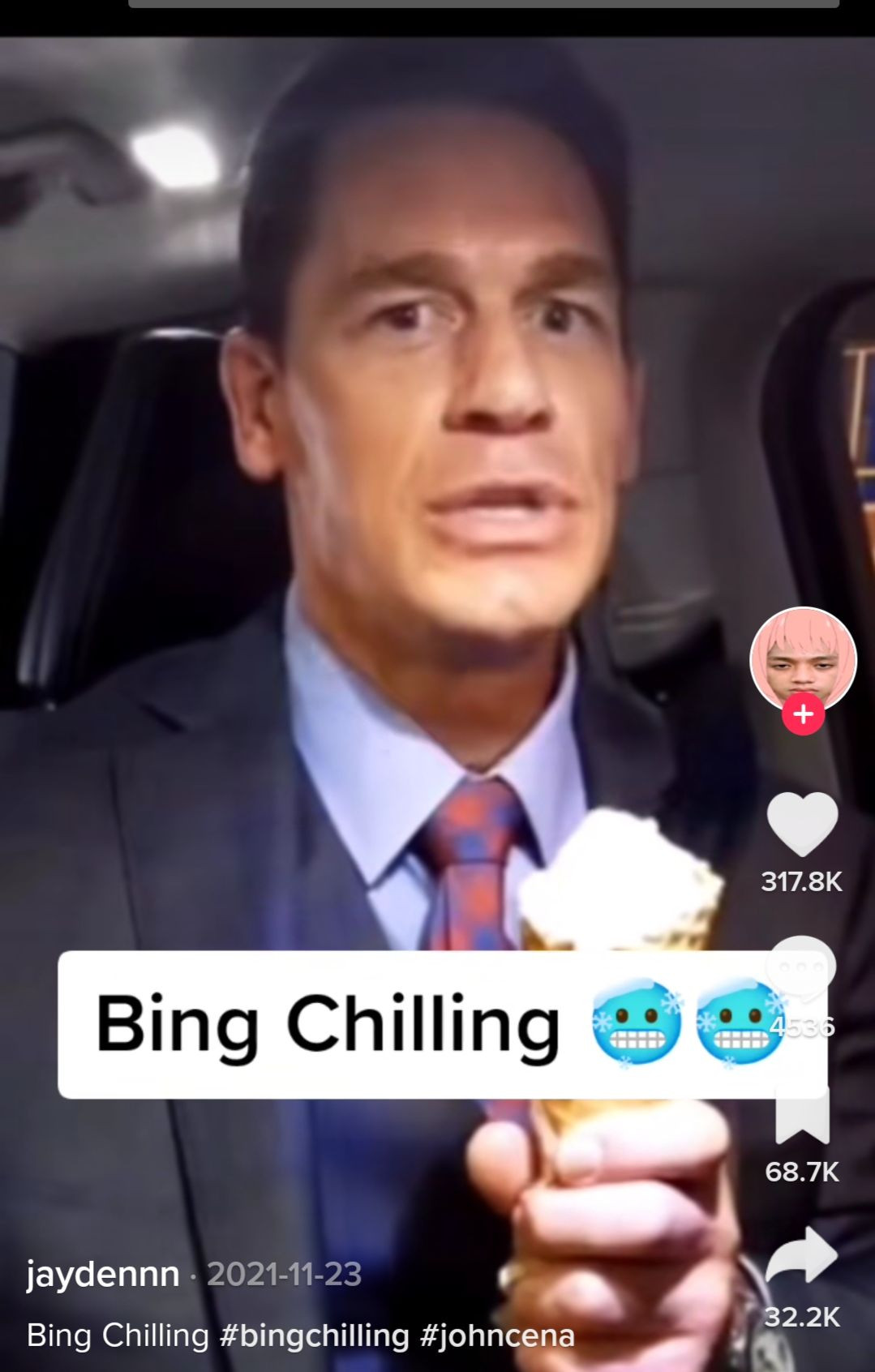 John Cena ăn kem và nói "Bing Chilling" trong video quảng bá Fast and Furious 9