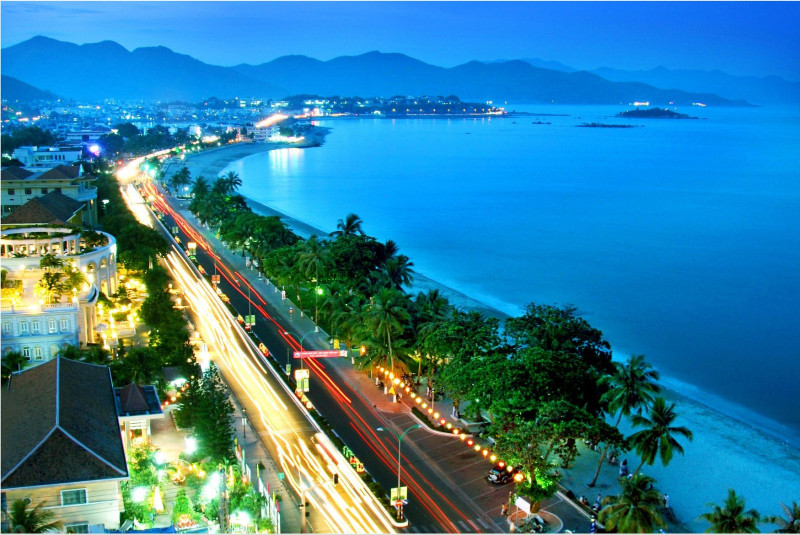 Bản đồ hành chính vùng Duyên hải Nam Trung Bộ với các tỉnh thành phố trực thuộc trung ương