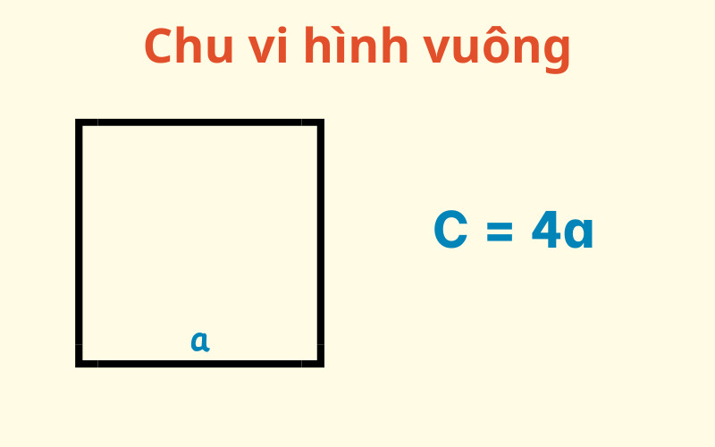 Chu vi hình vuông