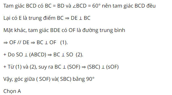 Hình chóp S.ABCD đáy là hình thoi minh họa