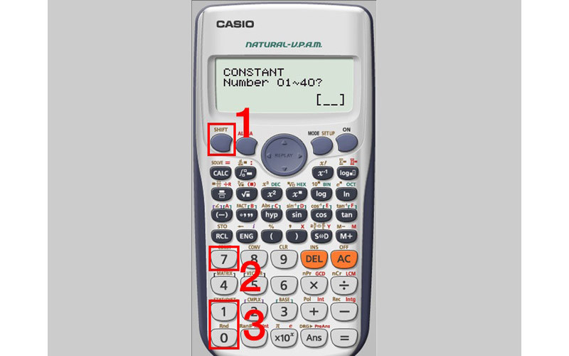 Viết chữ A bằng phím Alpha trên máy tính Casio FX-570ES Plus