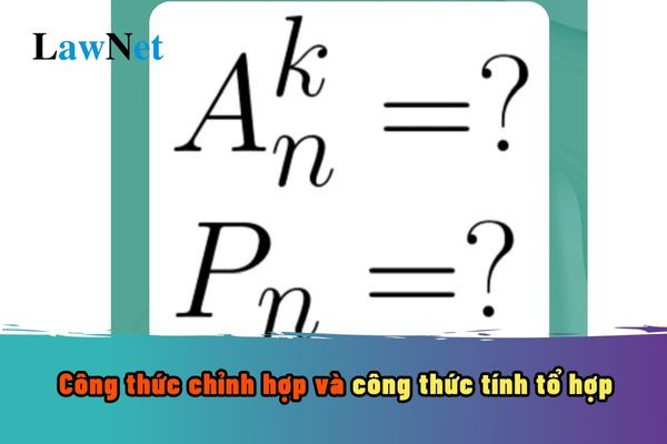 Công thức tính tổ hợp chập k của n phần tử, ví dụ minh họa về cách chọn 2 quả bóng từ 5 quả khác nhau.