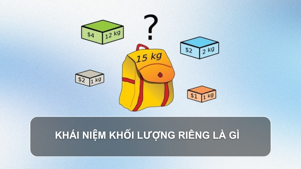 Định nghĩa khối lượng riêng của một chất