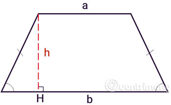 Hình ảnh minh họa hình thang vuông cân