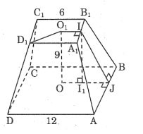 Công thức tính diện tích toàn phần hình chóp cụt