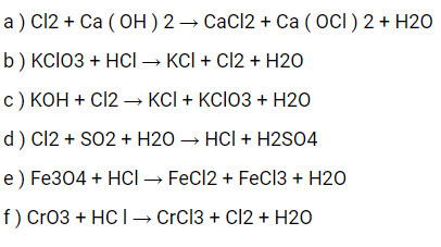 Bài tập cân bằng phương trình hóa học