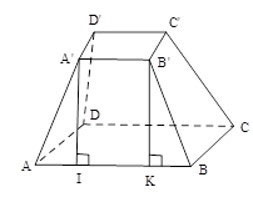 Công thức tính diện tích xung quanh hình chóp cụt