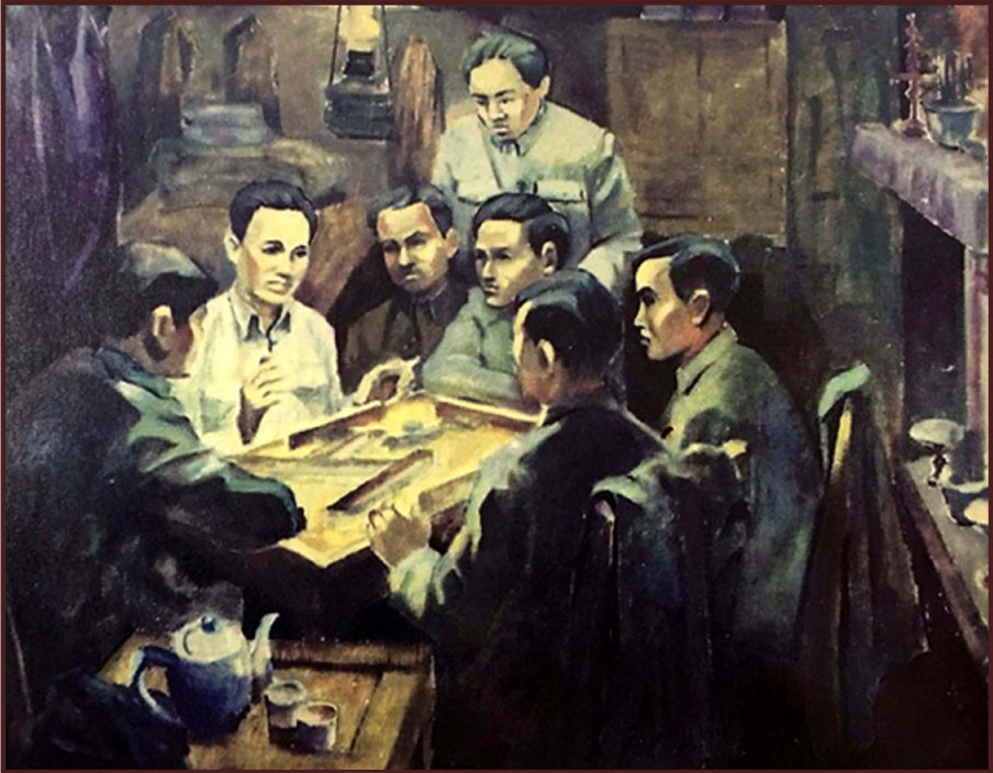 Nguyễn Ái Quốc tại Hội nghị thành lập Đảng Cộng sản Việt Nam.