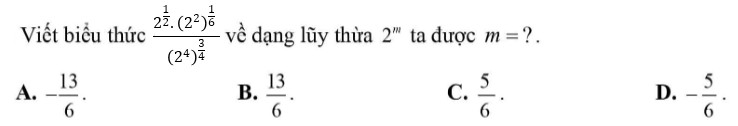 Ví dụ bài toán luỹ thừa của luỹ thừa