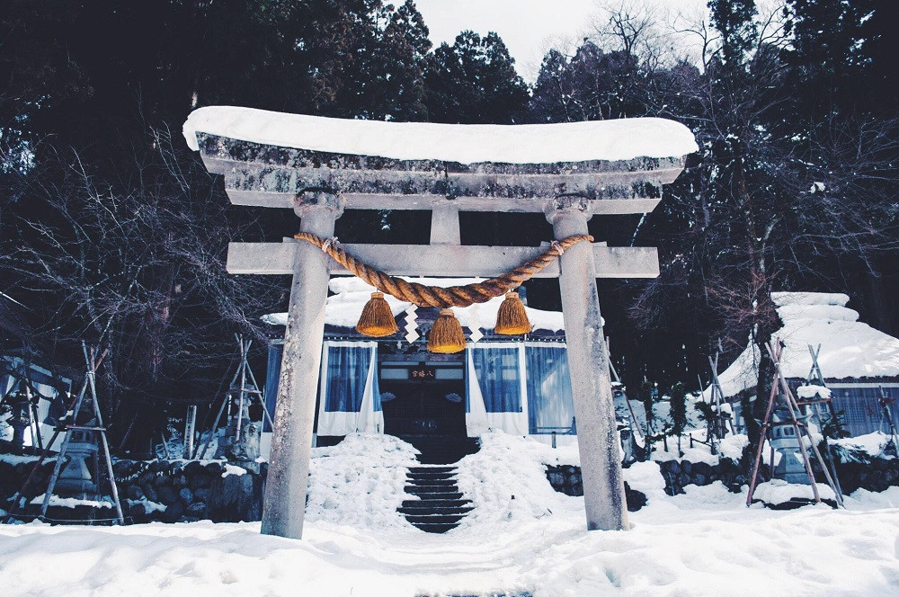 Phong cảnh mùa đông ở Hokkaido, Nhật Bản