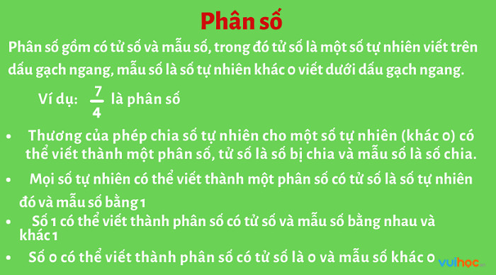 Hình ảnh minh họa trực quan về phân số giúp học sinh hiểu rõ hơn về tử số và mẫu số