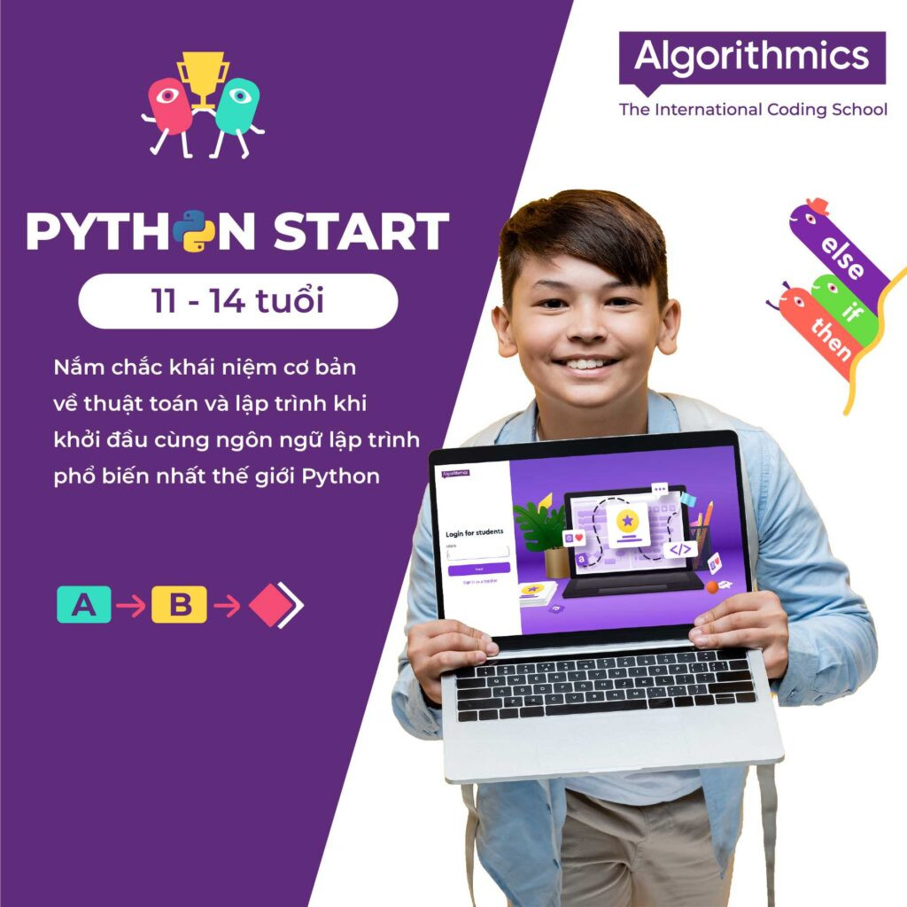 Khóa học Python Start tại Algorithmics