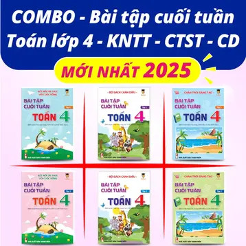 Sách Bài tập cuối tuần lớp 4 KNTT - CTST - CD Toán Tiếng Việt Cả năm VietJack