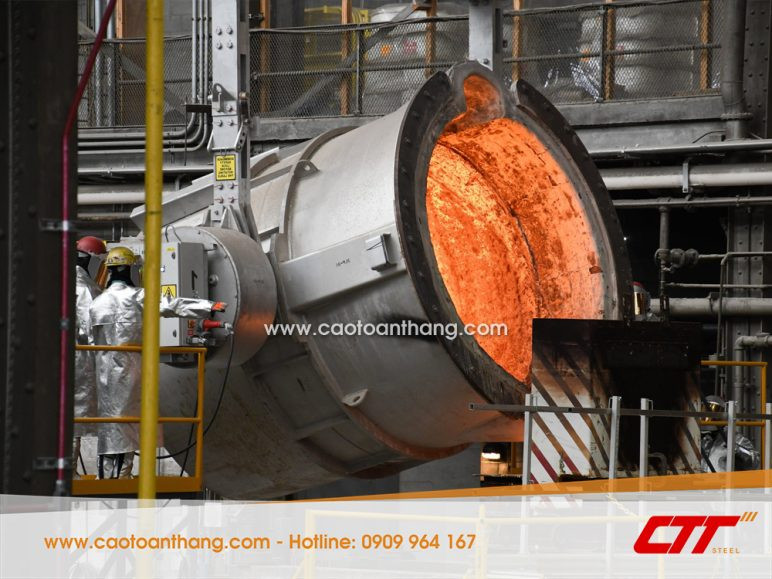 Xử lý nguyên liệu quặng sắt đầu vào quy trình sản xuất thép