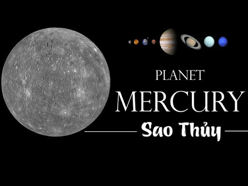Sao Thủy, hành tinh nhỏ nhất và gần Mặt Trời nhất trong hệ mặt trời, thể hiện bề mặt nham nhở với nhiều miệng núi lửa và hố va chạm
