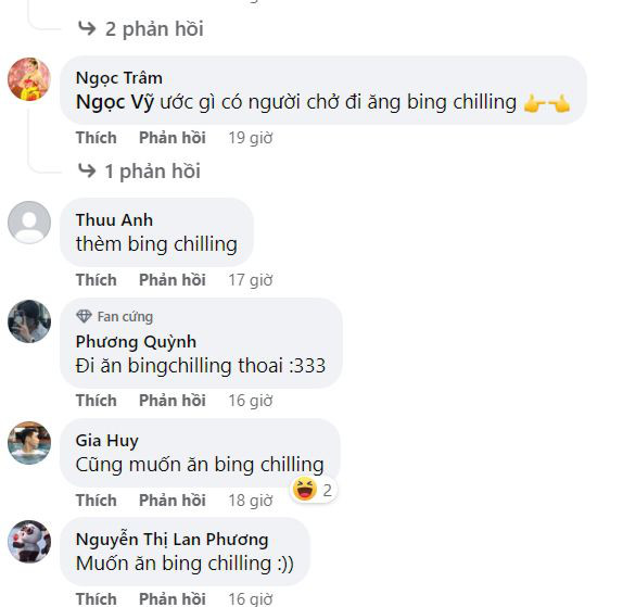 Các bạn trẻ "đu trend" Bing Chilling
