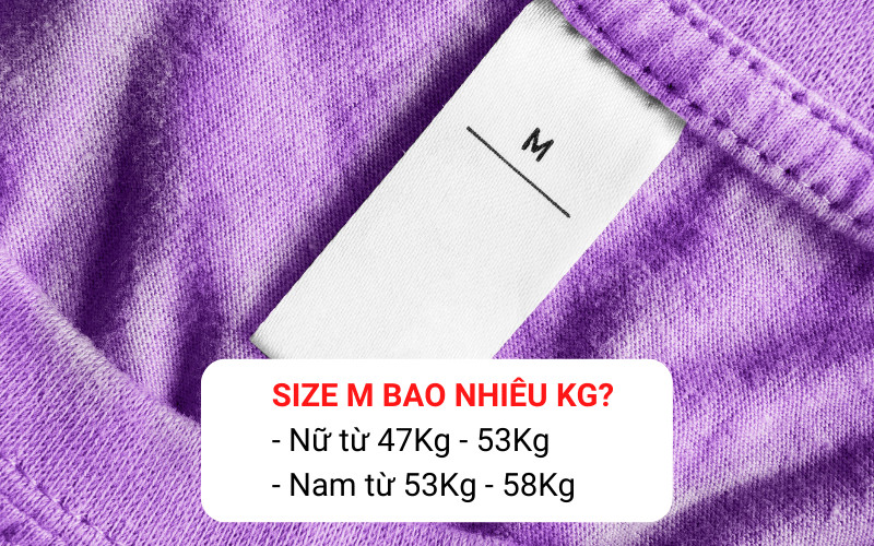 Hình ảnh minh họa một người mẫu nam mặc quần áo size M, thể hiện rõ sự vừa vặn và phong cách.