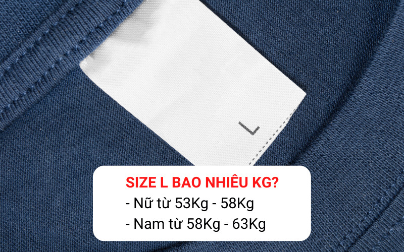 Hình ảnh minh họa một người mẫu nam mặc quần áo size L, thể hiện rõ sự thoải mái và tự tin.