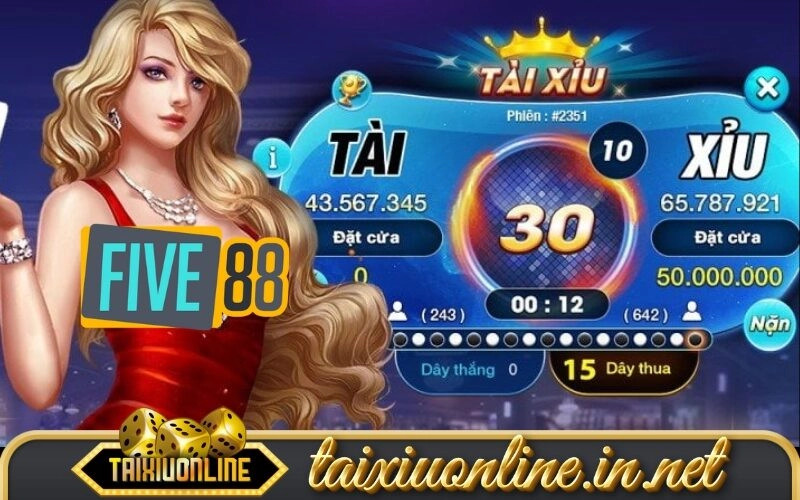 Giao diện tài xỉu Five88