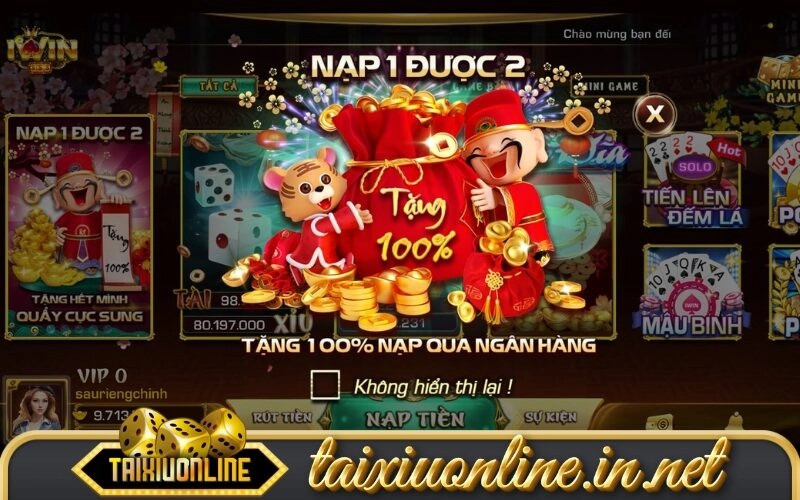 Giao diện tài xỉu iWin
