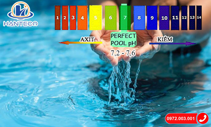 Mức độ pH tiêu chuẩn cho nước hồ bơi