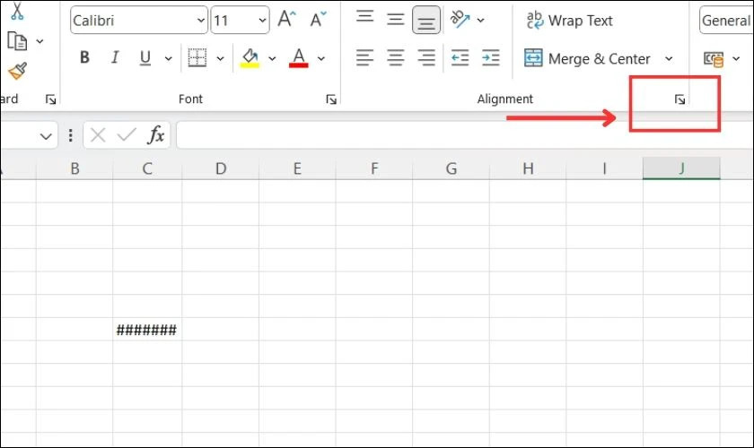 Điều chỉnh nội dung trong ô nhỏ lại để khắc phục lỗi #### trong Excel do dữ liệu quá dài.