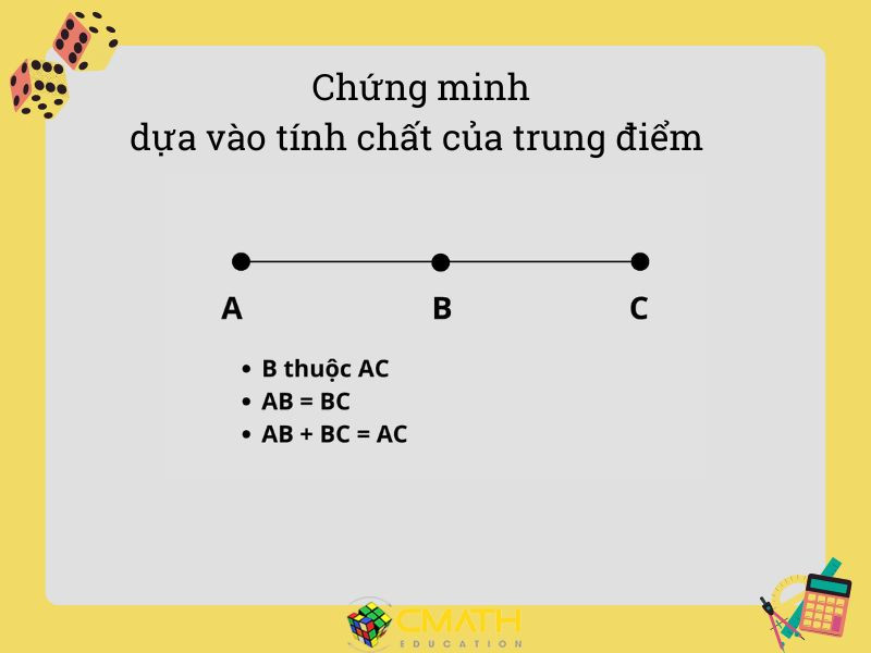 Chứng minh trung điểm dựa trên định nghĩa cơ bản
