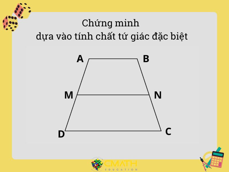 Chứng minh trung điểm thông qua các tính chất của hình bình hành