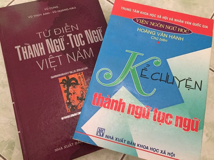 Sách về thành ngữ - tục ngữ (Ảnh: tác giả cung cấp)