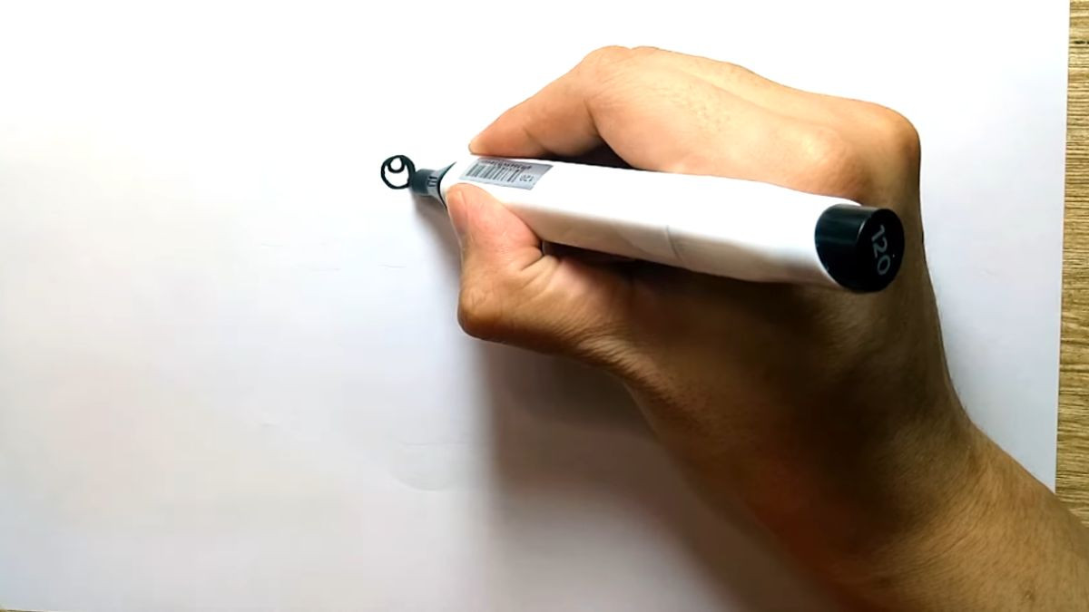 Vẽ mắt voi con