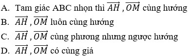 Câu 16 hai vectơ bằng nhau