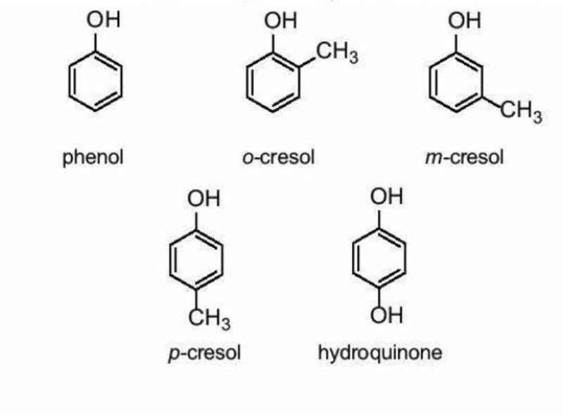 Công thức cấu tạo của phenol