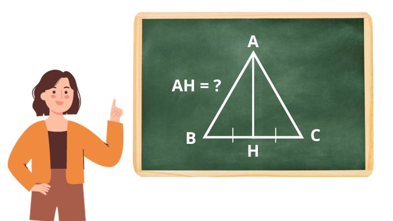 Công thức tính đường cao tam giác đều