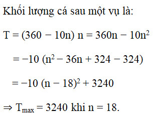 Cá thí nghiệm trong hồ